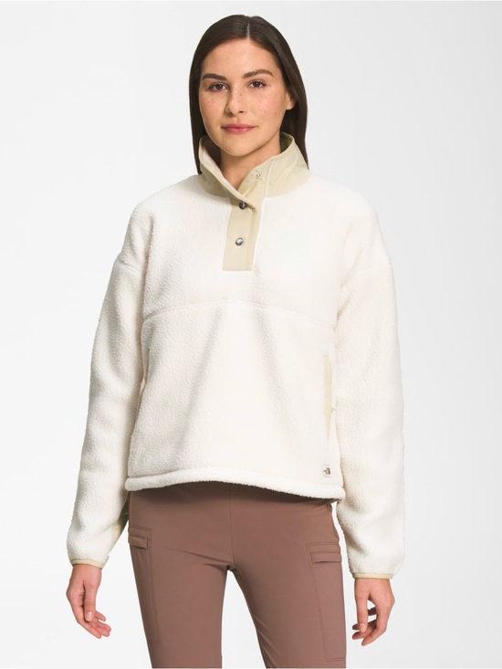 The North Face Jackets & Blazers - The North Face Cream White Sherpa Fleece 1/2 Snap